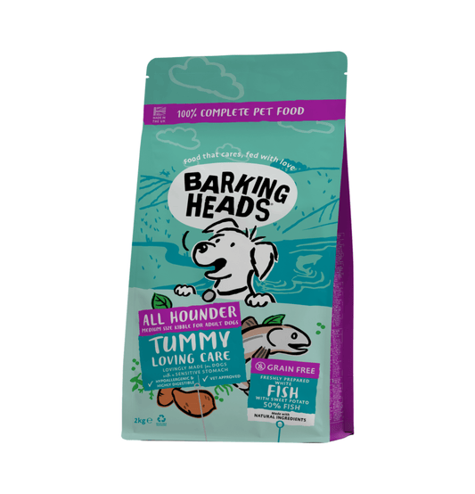 Barking Heads | 無穀物智者之選全天然深海魚成犬狗乾糧（藍色） - SugarPet 寵甜