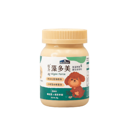 Blue Bay | 倍力藻多美海藻胜肽護色保健美毛粉（貓狗食用）80g - SugarPet 寵甜