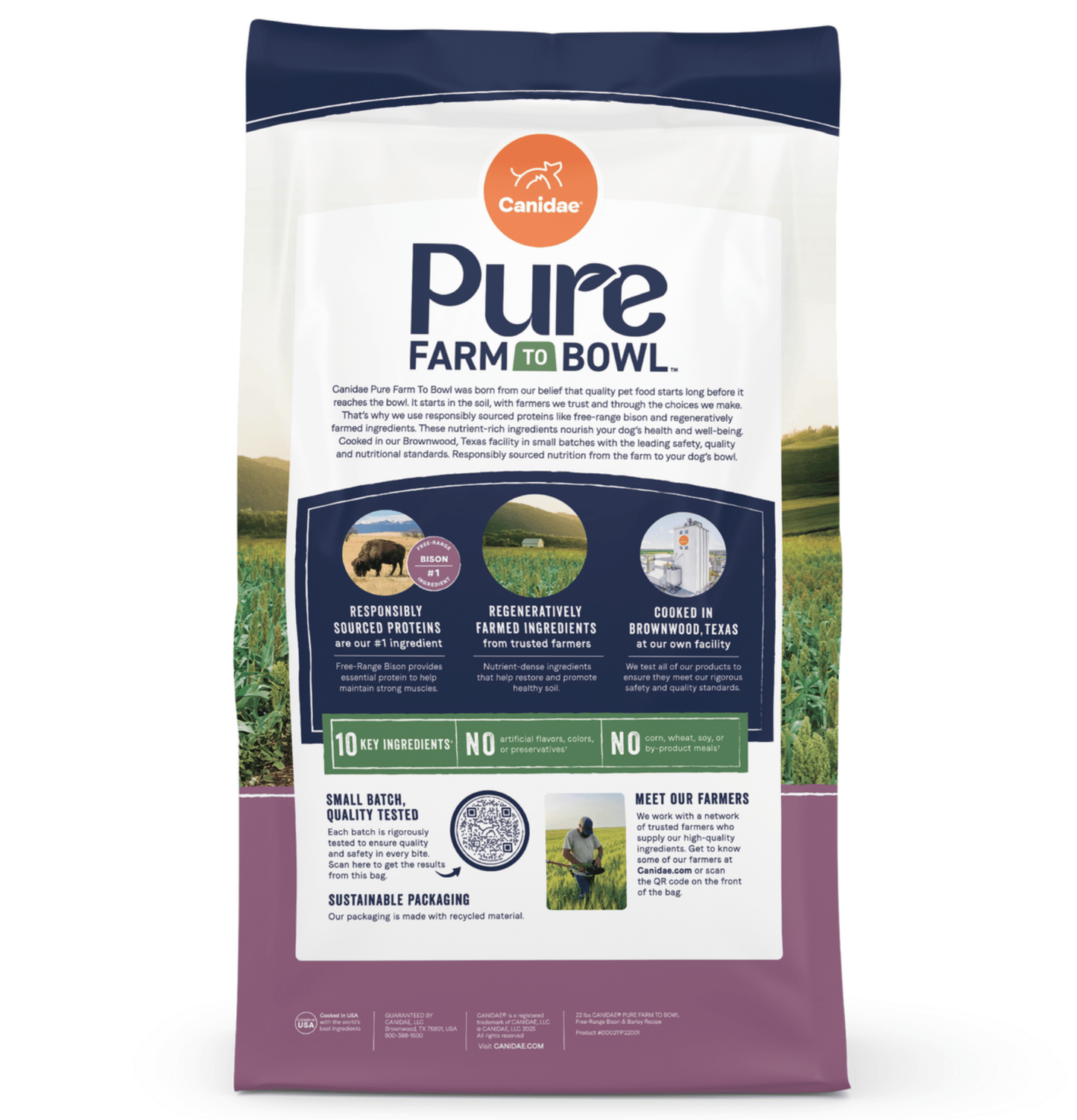 Canidae | 無穀物陸地野牛+小扁豆+紅蘿蔔成犬狗乾糧 - SugarPet 寵甜