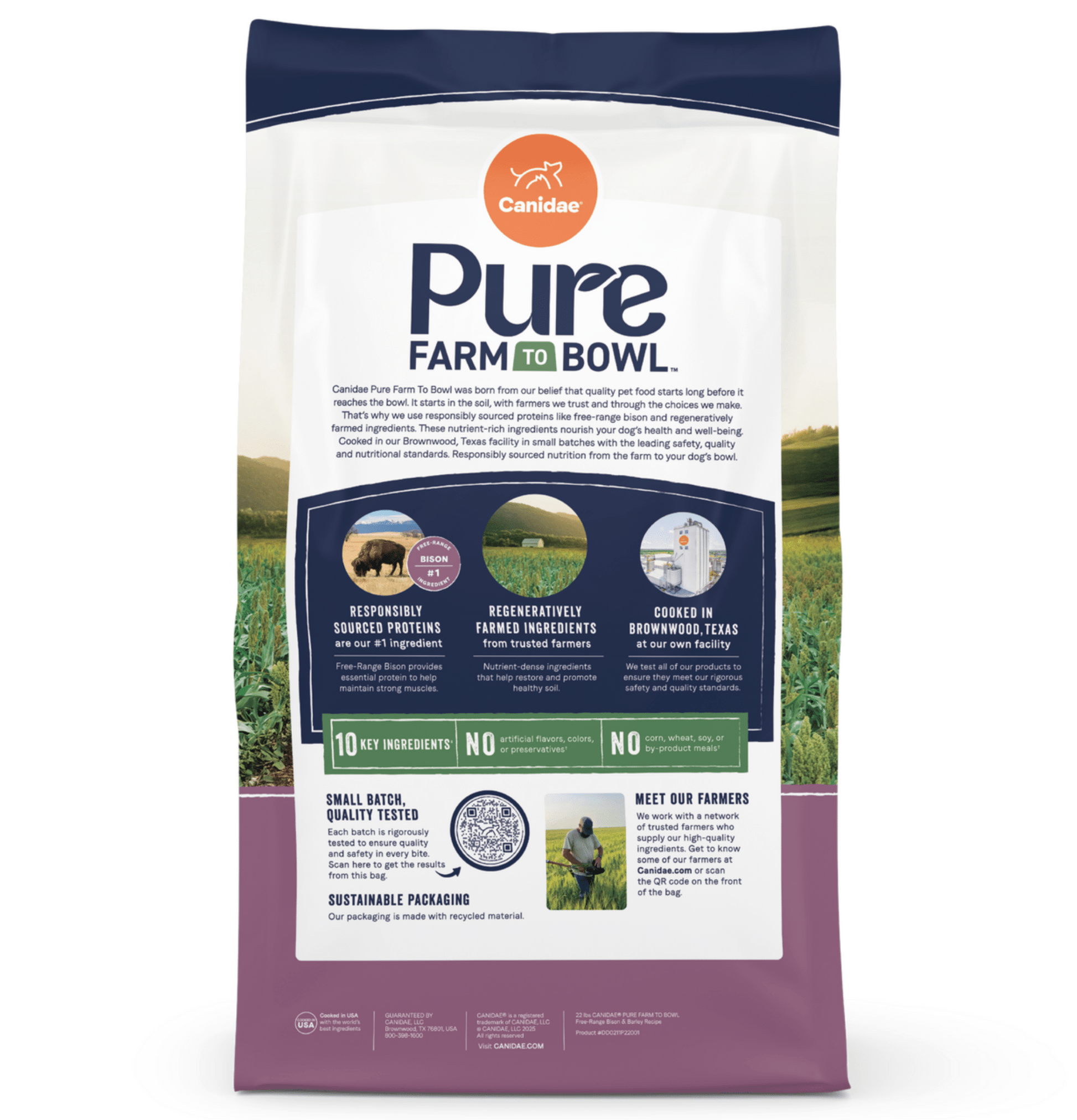 Canidae | 無穀物陸地野牛+小扁豆+紅蘿蔔成犬狗乾糧 - SugarPet 寵甜