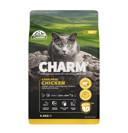 Charm | 無穀物走地雞肉貓乾糧