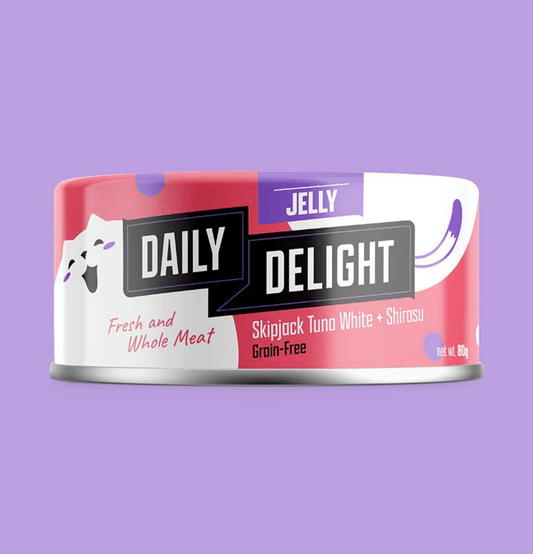 Daily Delight | Jelly 啫喱系列 - 銀魚 + 白鰹吞拿魚主食貓罐頭 80g - SugarPet