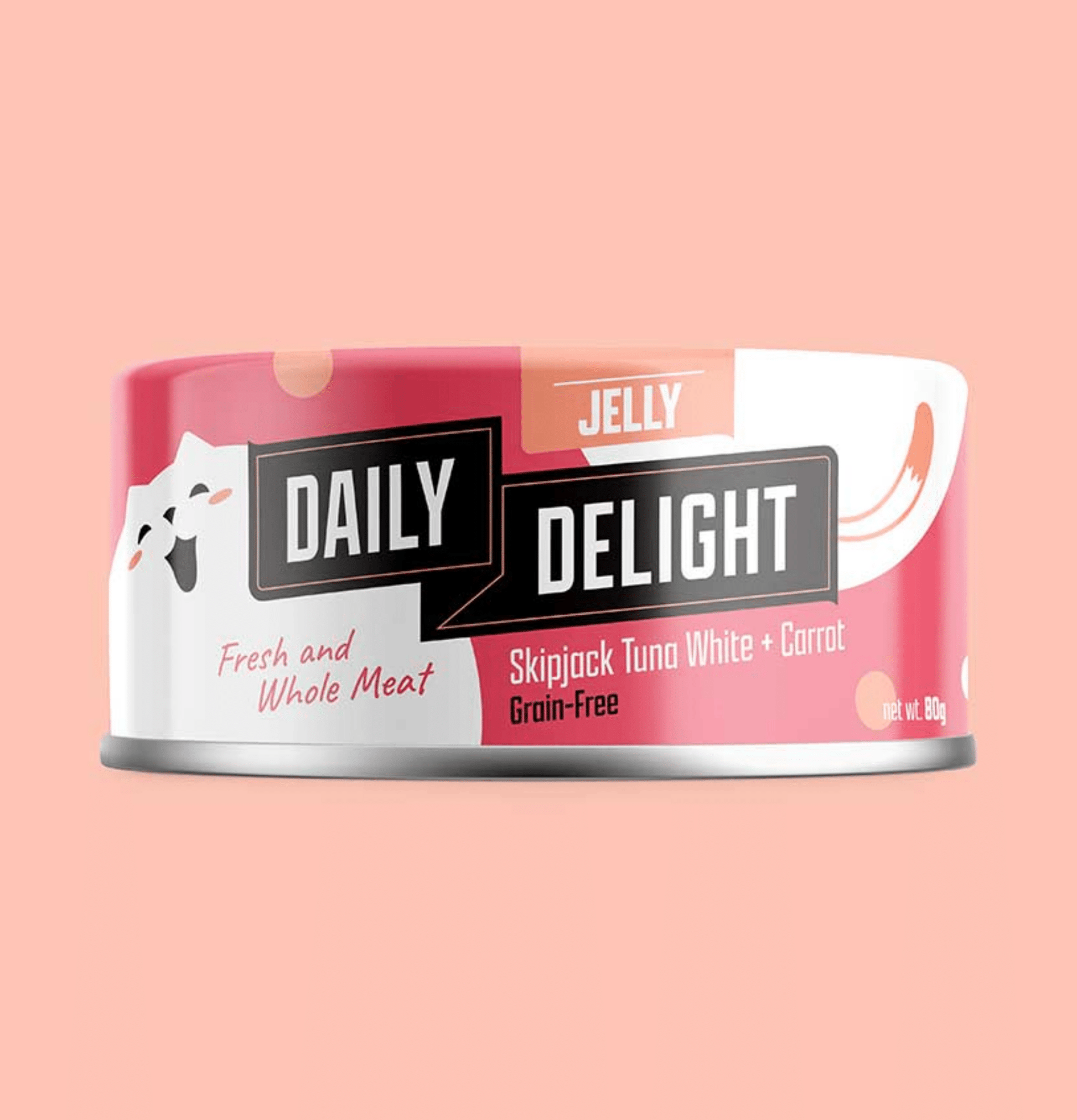 Daily Delight | Jelly 啫喱系列 - 胡蘿蔔 + 白鰹吞拿魚主食貓罐頭 80g - SugarPet