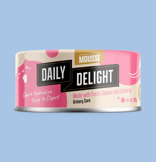 Daily Delight | Mousse 慕絲系列 - 雞肉 + 蔓越莓主食貓罐頭 70g - SugarPet