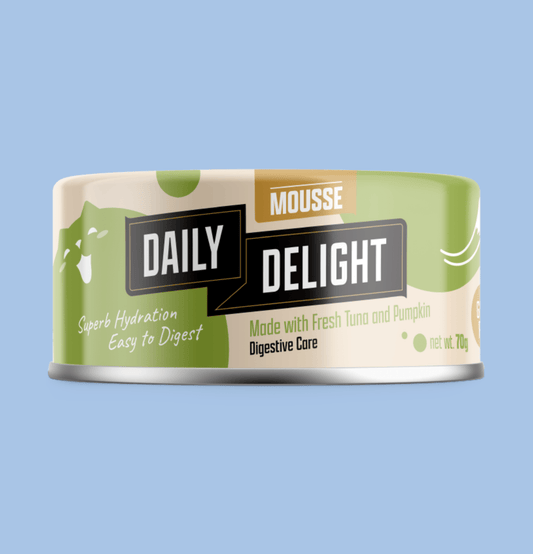 Daily Delight | Mousse 慕絲系列 - 吞拿魚+南瓜主食貓罐頭 70g - SugarPet