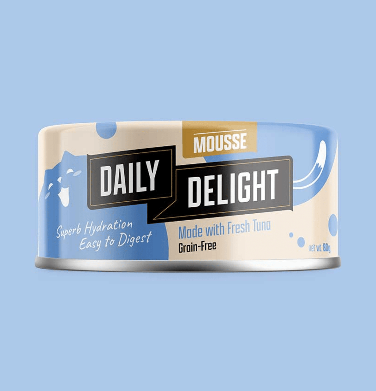 Daily Delight | Mousse 慕絲系列 - 吞拿魚主食貓罐頭 80g - SugarPet