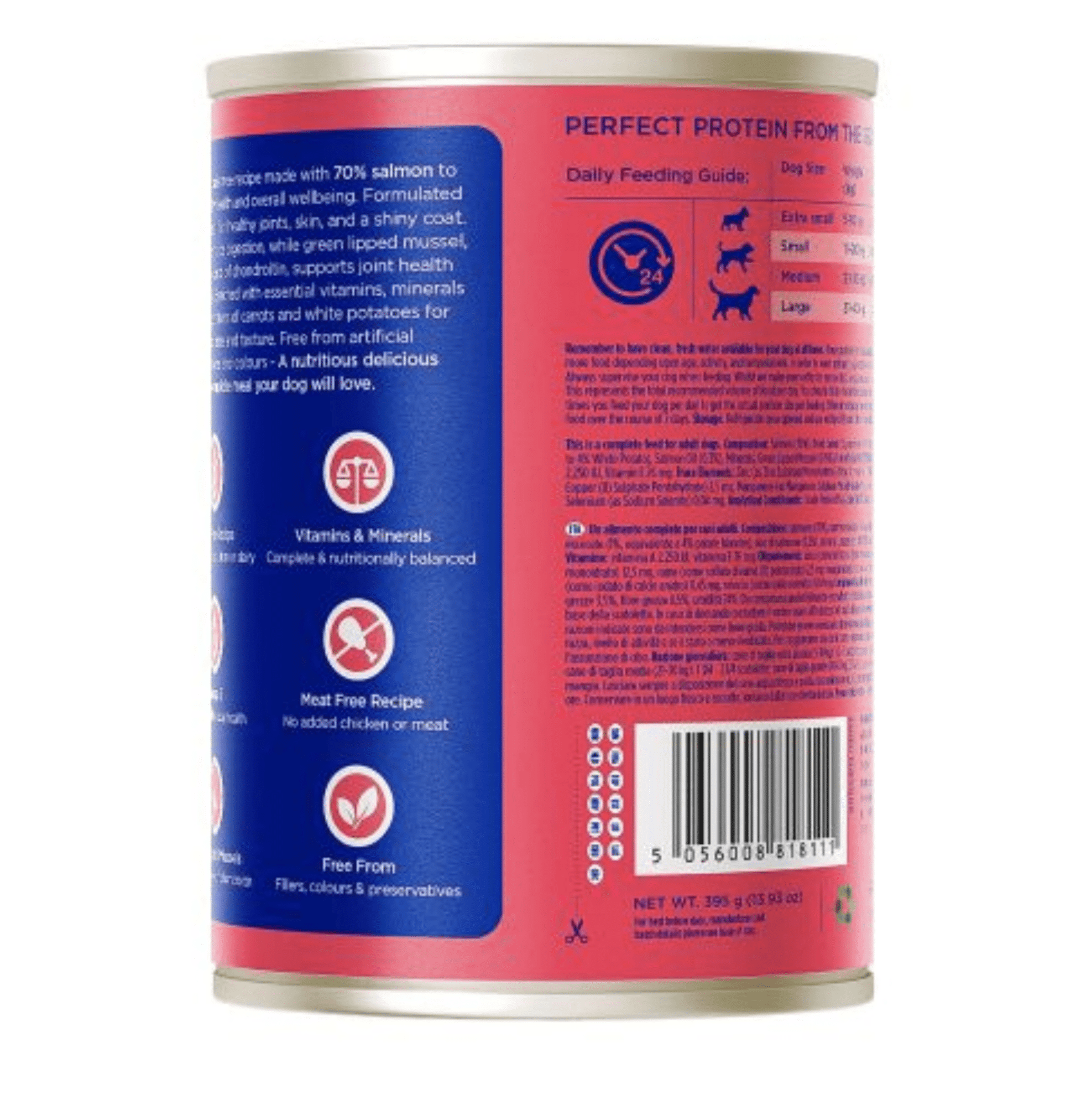 Fish4Dogs | 全配方三文魚主食狗罐頭 395g - SugarPet 寵甜