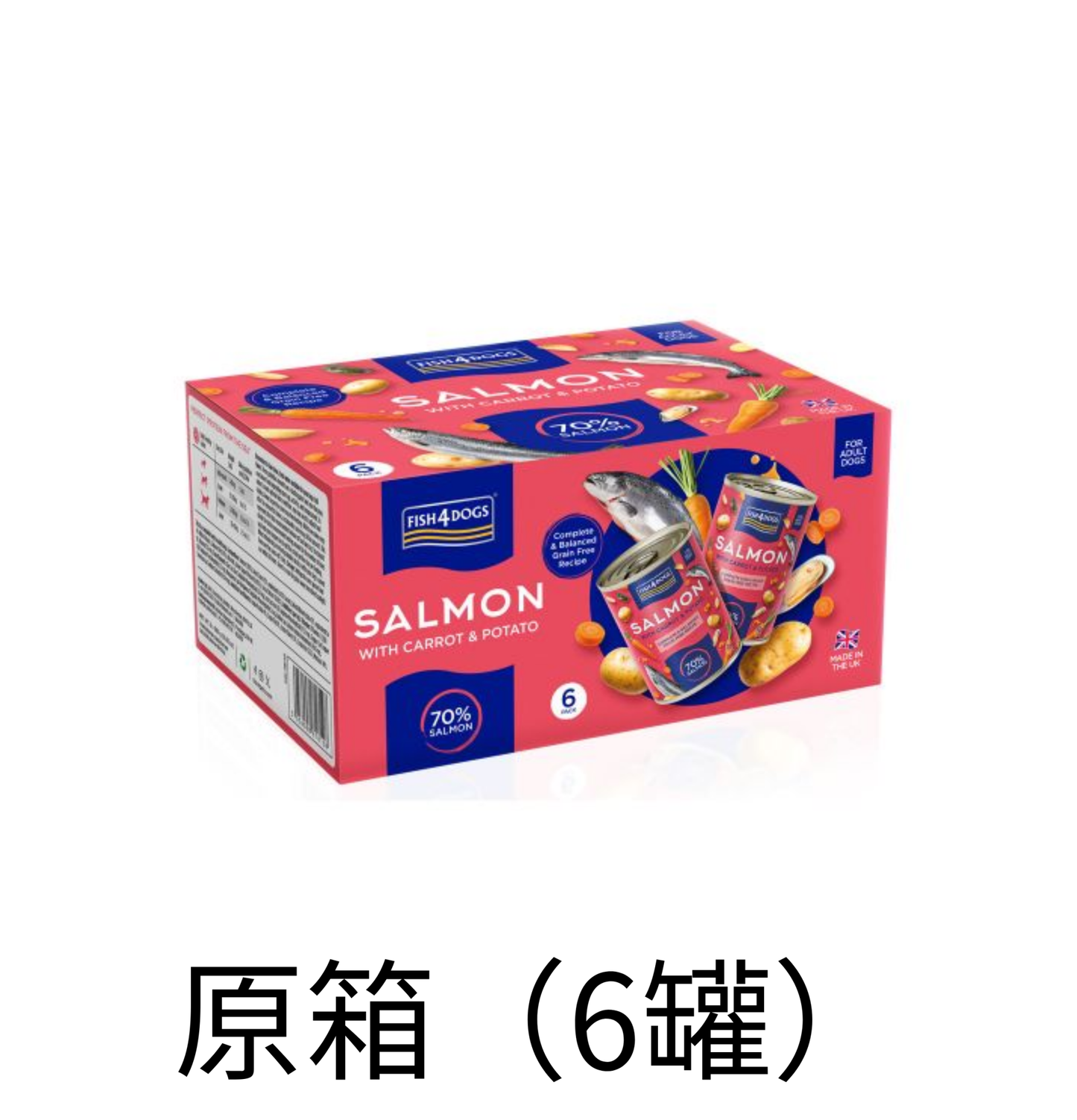 Fish4Dogs | 全配方三文魚主食狗罐頭 395g - SugarPet 寵甜