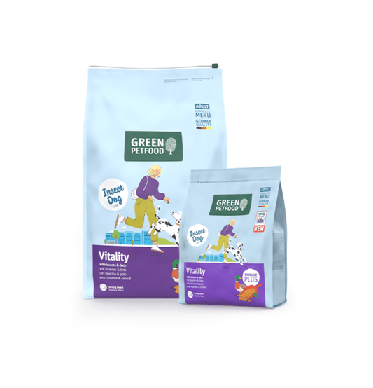 Green PetFood | InsectDog Vitality 體重管理/老犬防敏 (昆蟲+鴨肉蛋白) 狗乾糧 - SugarPet 寵甜