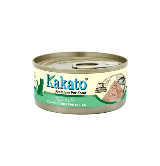 Kakato | 單一動物蛋白系列全營養主食貓罐頭（吞拿魚）70g - 幼貓1–12個月及增重配方 - SugarPet 寵甜