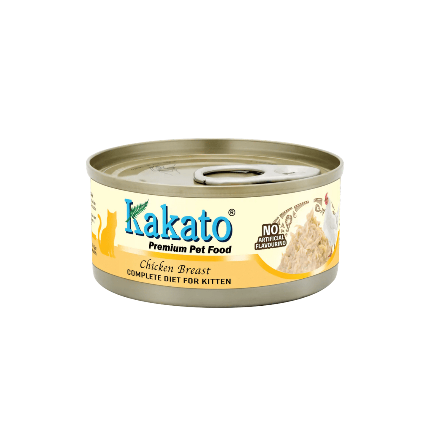 Kakato | 單一動物蛋白系列全營養主食貓罐頭（雞胸）70g - 幼貓1–12個月及增重配方 - SugarPet 寵甜