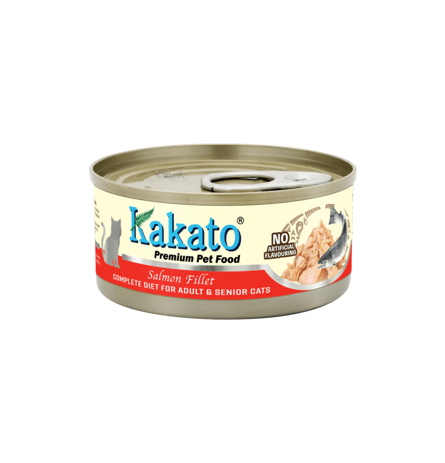 Kakato | 單一動物蛋白系列全營養主食貓罐頭（三文魚）70g - 成貓・高齡貓配方 - SugarPet 寵甜
