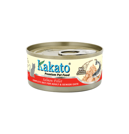 Kakato | 單一動物蛋白系列全營養主食貓罐頭（三文魚）70g - 成貓・高齡貓配方 - SugarPet 寵甜