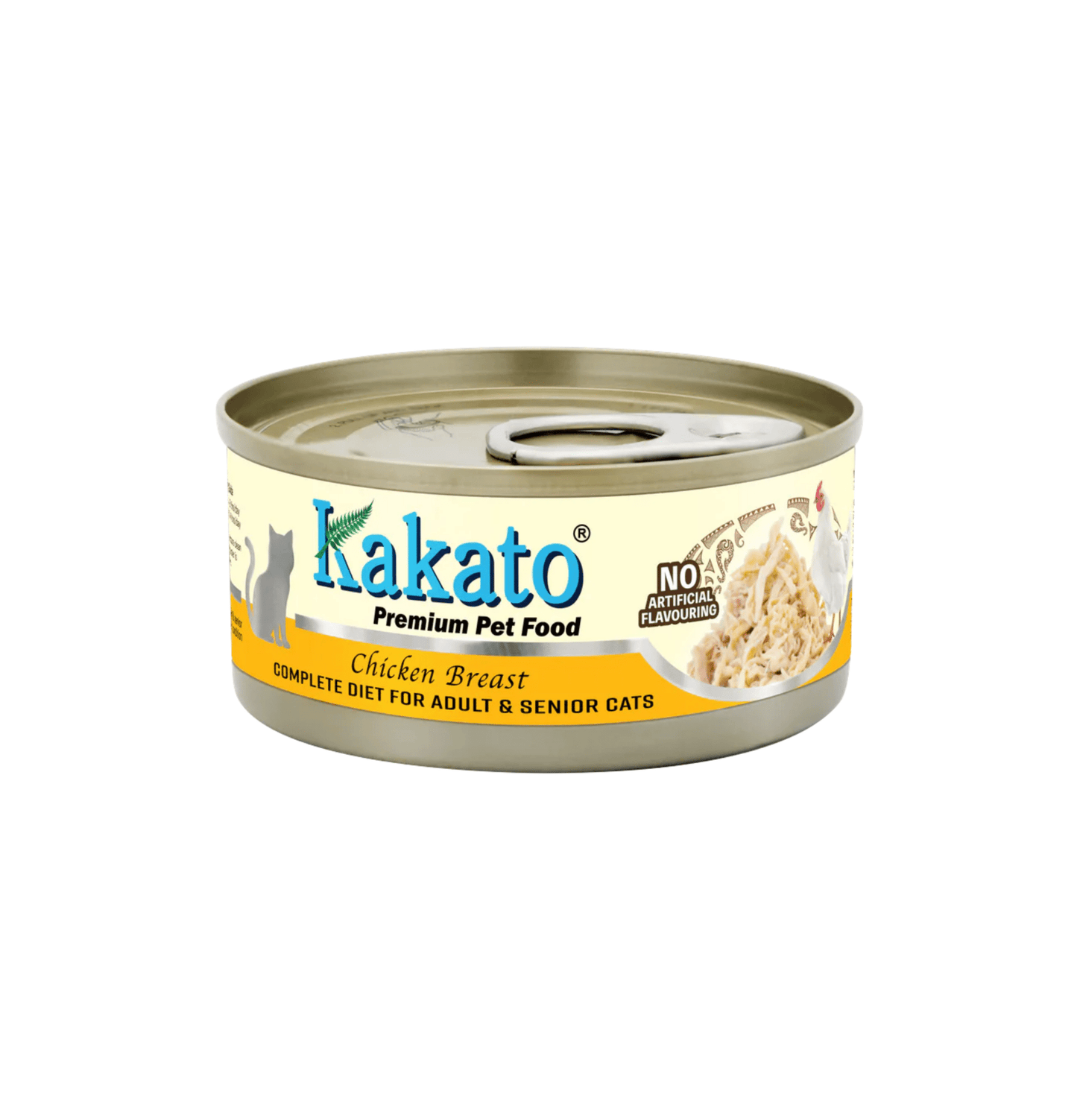 Kakato | 單一動物蛋白系列全營養主食貓罐頭（雞胸）70g - 成貓・高齡貓配方 - SugarPet 寵甜