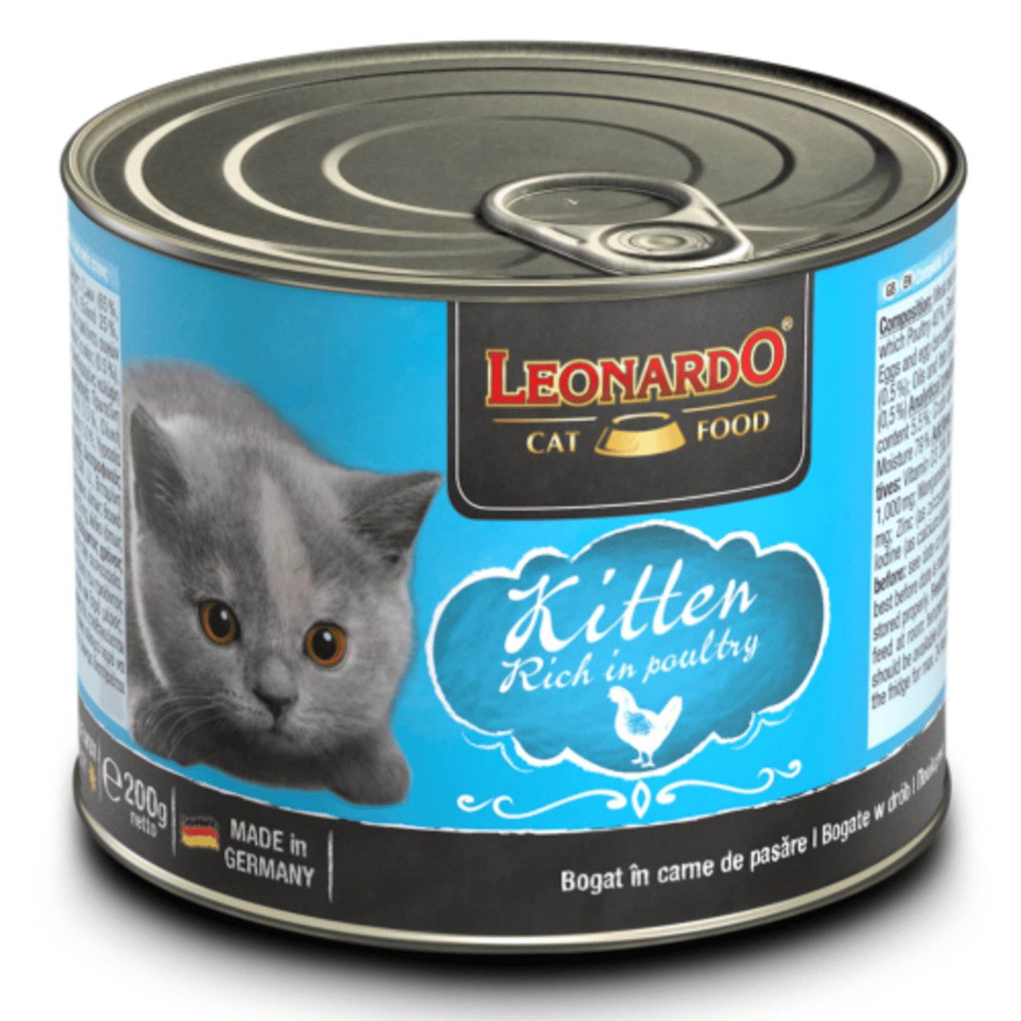 Leonardo & Belcando Cat Food | 家禽配方幼貓罐頭 200g - SugarPet 寵甜