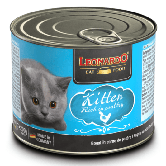 Leonardo & Belcando Cat Food | 家禽配方幼貓罐頭 200g - SugarPet 寵甜