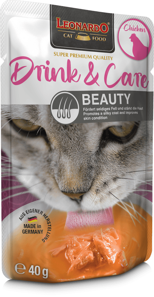 Leonardo & Belcando Cat Food | 貓濕糧湯包系列 Drinks - 雞肉配方(皮毛呵護) 40g - SugarPet 寵甜