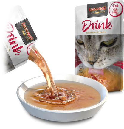 Leonardo & Belcando Cat Food | 貓濕糧湯包系列 Drinks - 牛肉配方 40g - SugarPet 寵甜