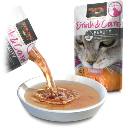 Leonardo & Belcando Cat Food | 貓濕糧湯包系列 Drinks - 雞肉配方(皮毛呵護) 40g - SugarPet 寵甜
