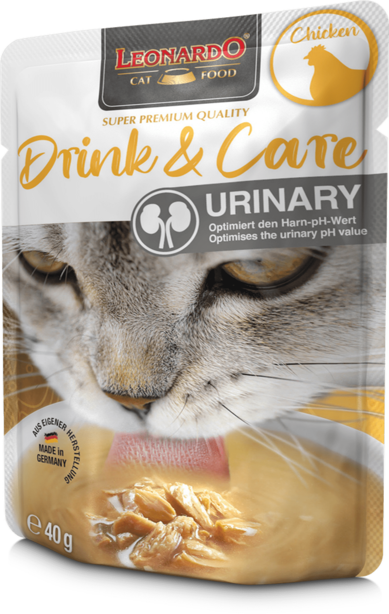 Leonardo & Belcando Cat Food | 貓濕糧湯包系列 Drinks - 雞肉配方(泌尿呵護) 40g - SugarPet 寵甜