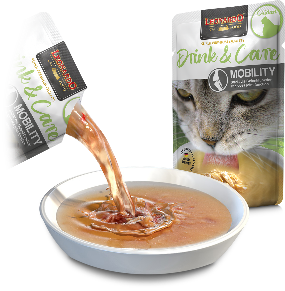 Leonardo & Belcando Cat Food | 貓濕糧湯包系列 Drinks - 雞肉配方(關節呵護） 40g - SugarPet 寵甜