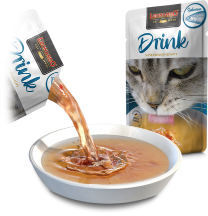 Leonardo & Belcando Cat Food | 貓濕糧湯包系列 Drinks - 三文魚配方 40g - SugarPet 寵甜