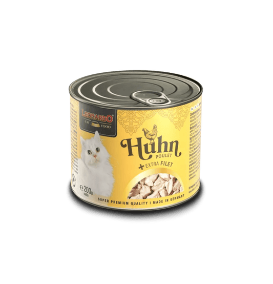 Leonardo & Belcando Cat Food | Extra Fillet 菲力御品·厚切純享罐 - 雞肉+額外雞肉片配方成貓罐頭 200g Chicken+ extra Filet - SugarPet 寵甜