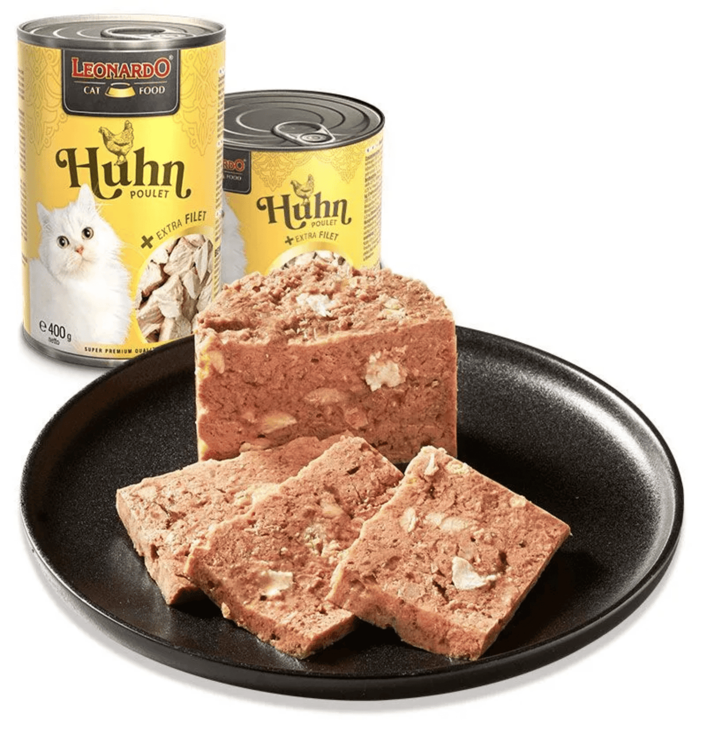 Leonardo & Belcando Cat Food | Extra Fillet 菲力御品·厚切純享罐 - 雞肉+額外雞肉片配方成貓罐頭 200g Chicken+ extra Filet - SugarPet 寵甜