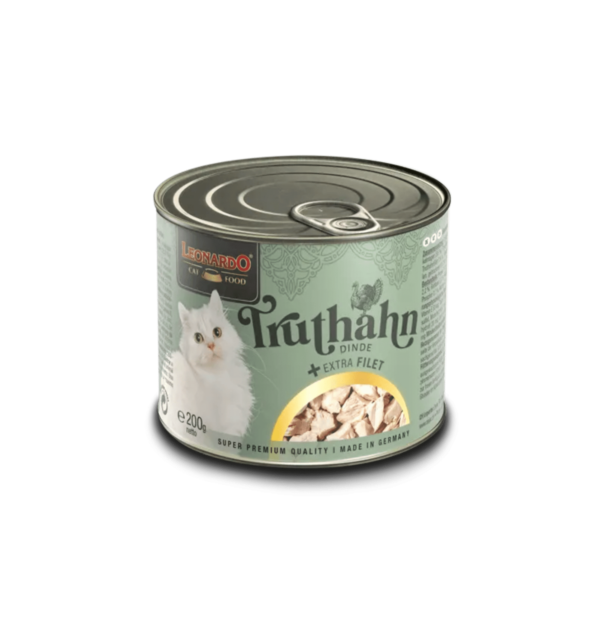 Leonardo & Belcando Cat Food | Extra Fillet 菲力御品·厚切純享罐 - 火雞+額外火雞肉片配方成貓罐頭 200g Turkey + extra Filet - SugarPet 寵甜