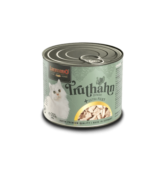 Leonardo & Belcando Cat Food | Extra Fillet 菲力御品·厚切純享罐 - 火雞+額外火雞肉片配方成貓罐頭 200g Turkey + extra Filet - SugarPet 寵甜