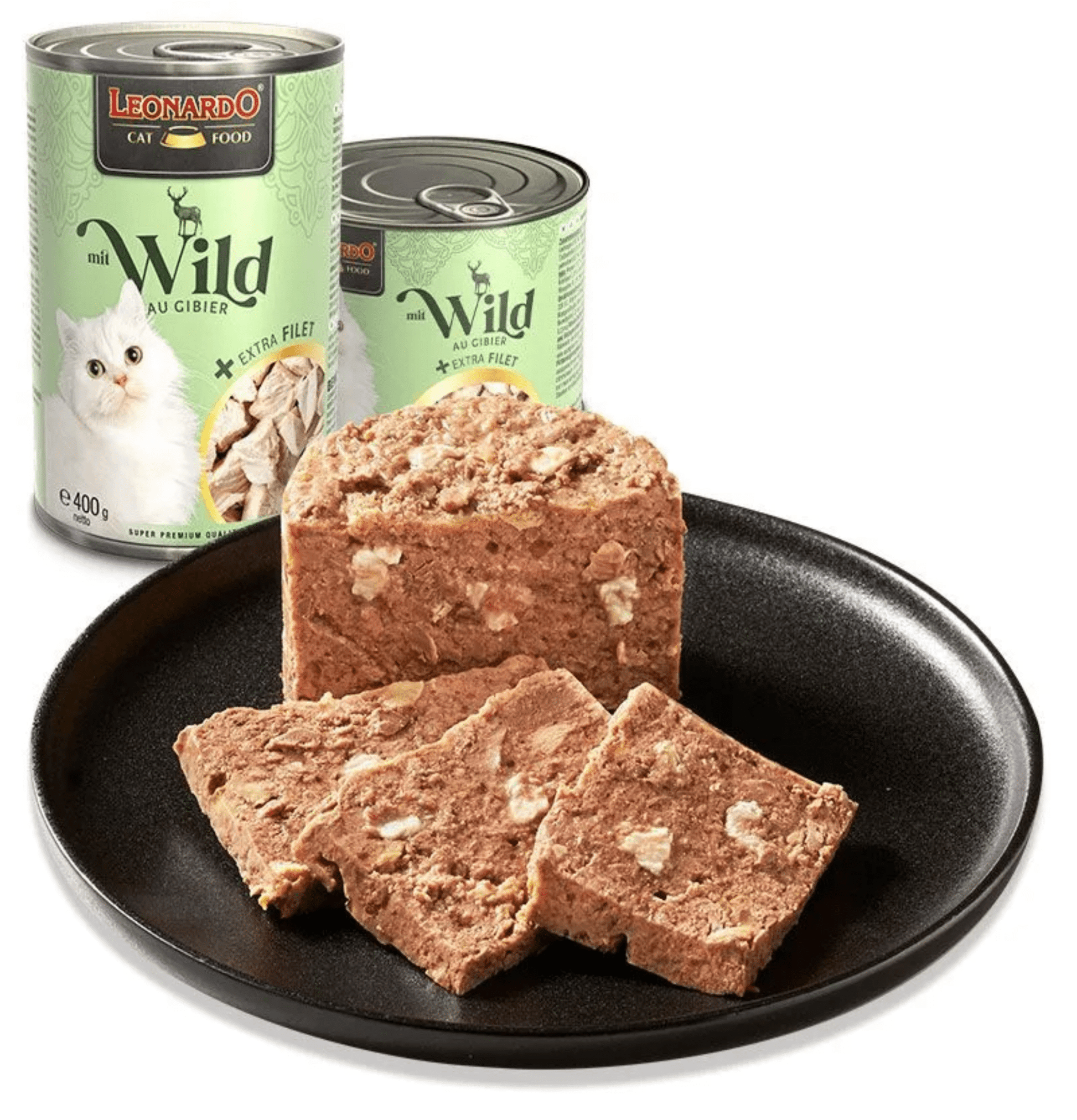 Leonardo & Belcando Cat Food | Extra Fillet 菲力御品·厚切純享罐 - 鹿肉+額外雞肉片配方成貓罐頭200g with Venison + extra Filet - SugarPet 寵甜