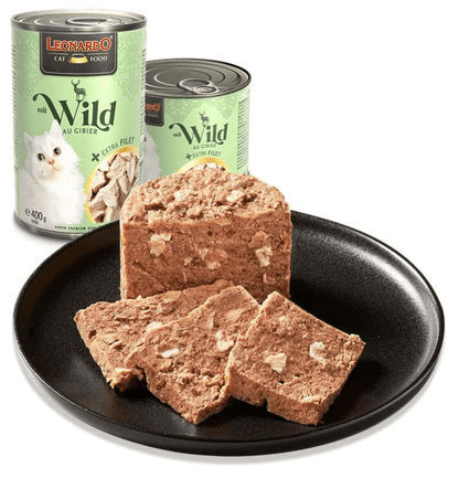 Leonardo & Belcando Cat Food | Extra Fillet 菲力御品·厚切純享罐 - 鹿肉+額外雞肉片配方成貓罐頭200g with Venison + extra Filet - SugarPet 寵甜