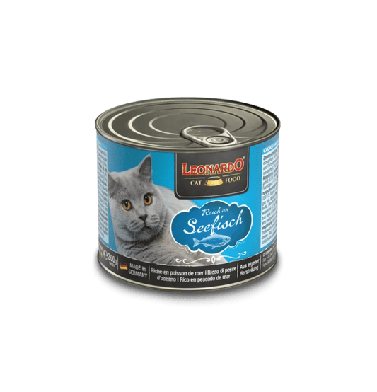 Leonardo & Belcando Cat Food | Super Premium 經典‧高能活力罐 - 海洋魚配方成貓罐頭 200g - SugarPet 寵甜
