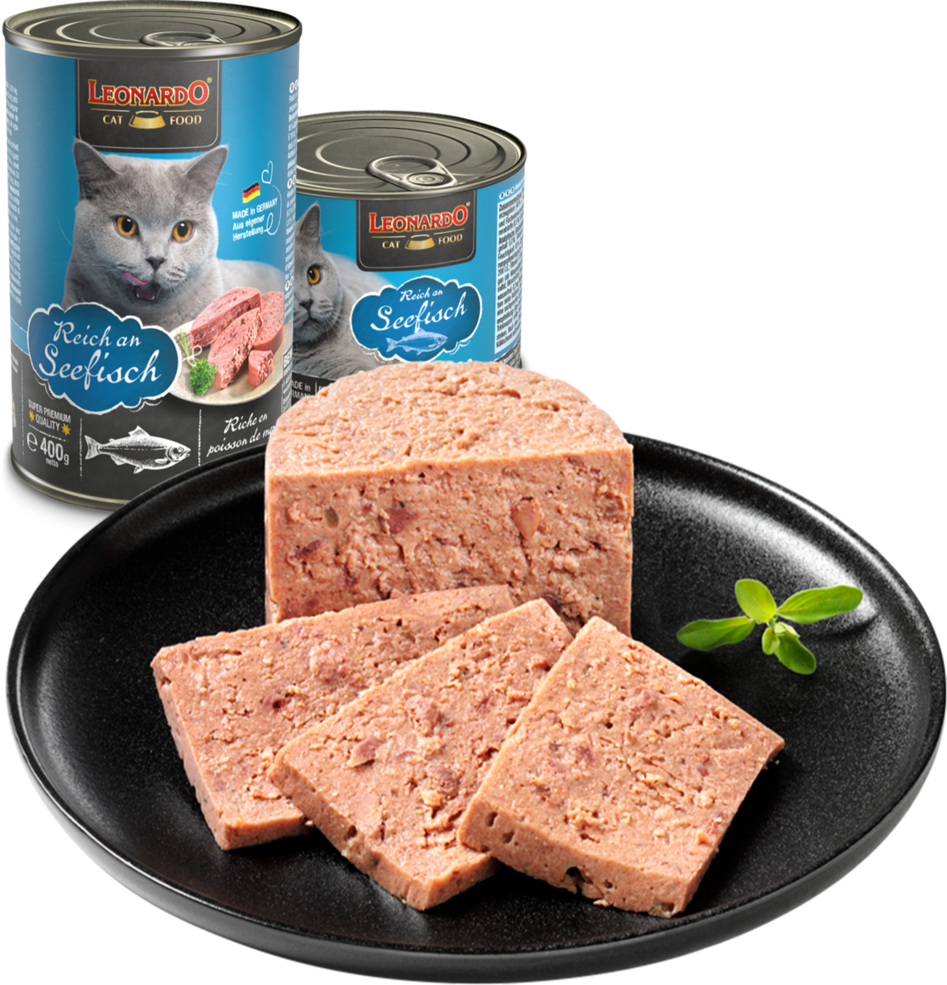 Leonardo & Belcando Cat Food | Super Premium 經典‧高能活力罐 - 海洋魚配方成貓罐頭 200g - SugarPet 寵甜