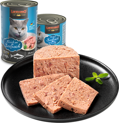 Leonardo & Belcando Cat Food | Super Premium 經典‧高能活力罐 - 海洋魚配方成貓罐頭 200g - SugarPet 寵甜