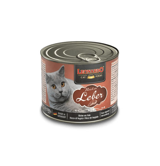 Leonardo & Belcando Cat Food | Super Premium 經典‧高能活力罐 - 肝臟配方成貓罐頭 200g - SugarPet 寵甜