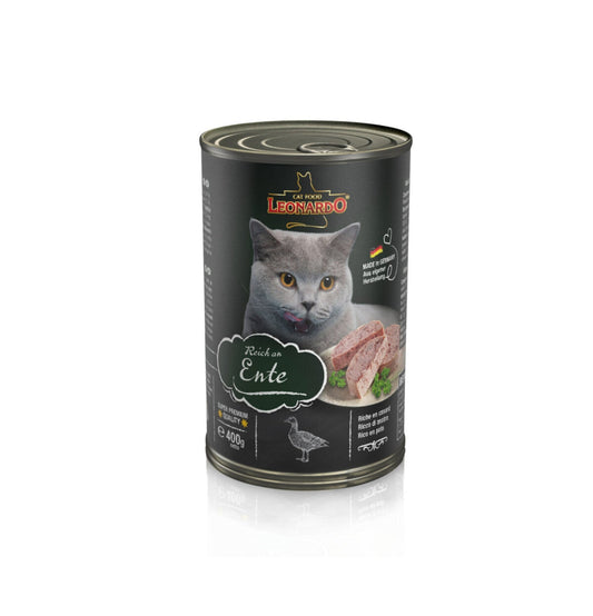 Leonardo & Belcando Cat Food | Super Premium 經典‧高能活力罐 - 鴨肉配方成貓罐頭 400g - SugarPet 寵甜