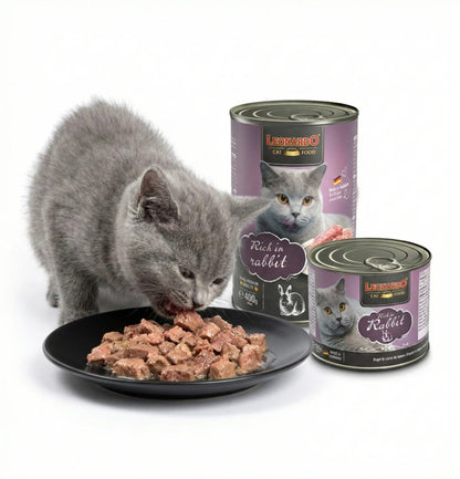 Leonardo & Belcando Cat Food | Super Premium 經典‧高能活力罐 - 兔肉配方成貓罐頭 400g - SugarPet 寵甜