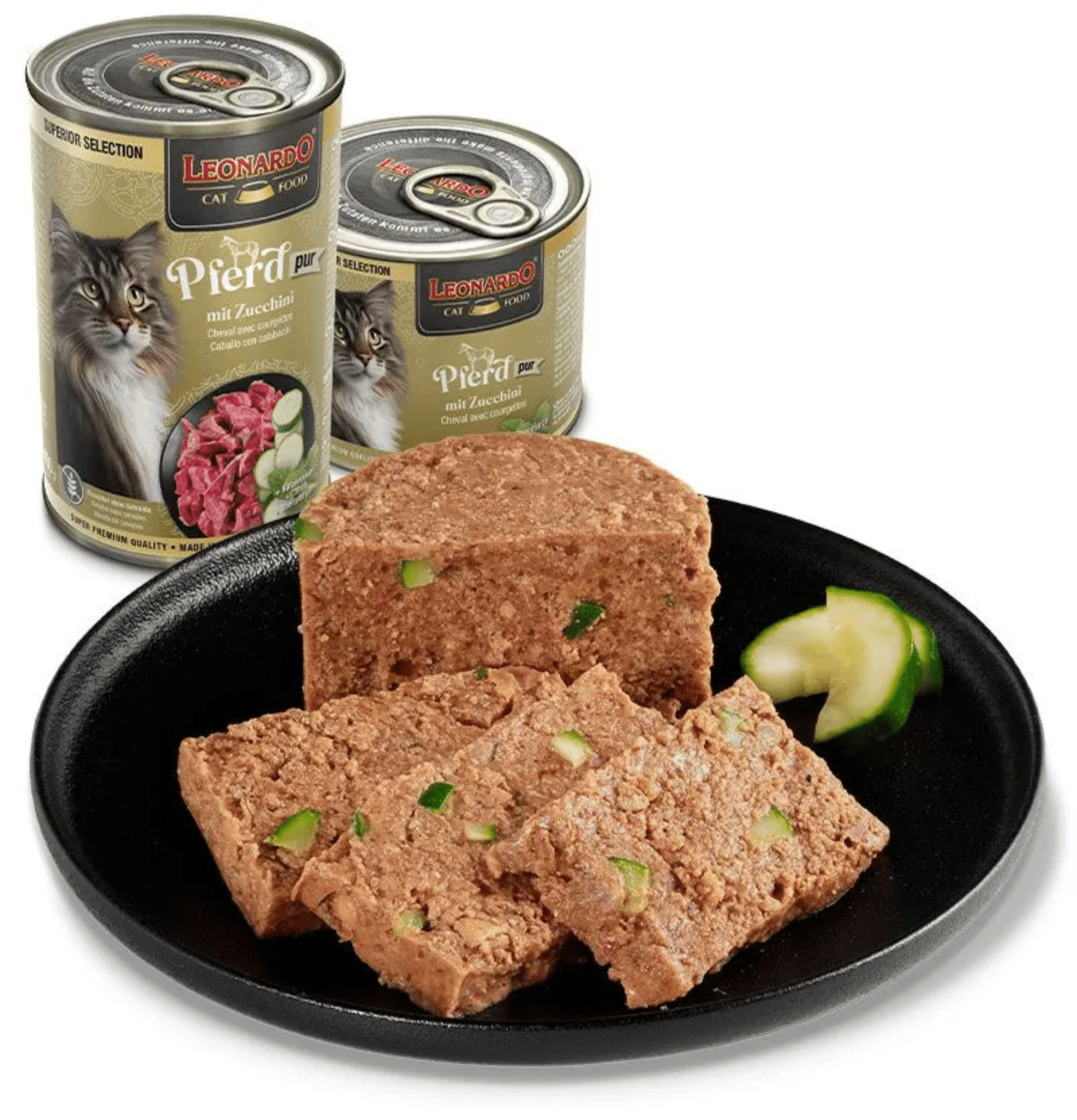 Leonardo & Belcando Cat Food | Superior Selection 臻選‧均衡營養罐 - 馬肉西葫蘆配方成貓罐頭 200g - SugarPet 寵甜