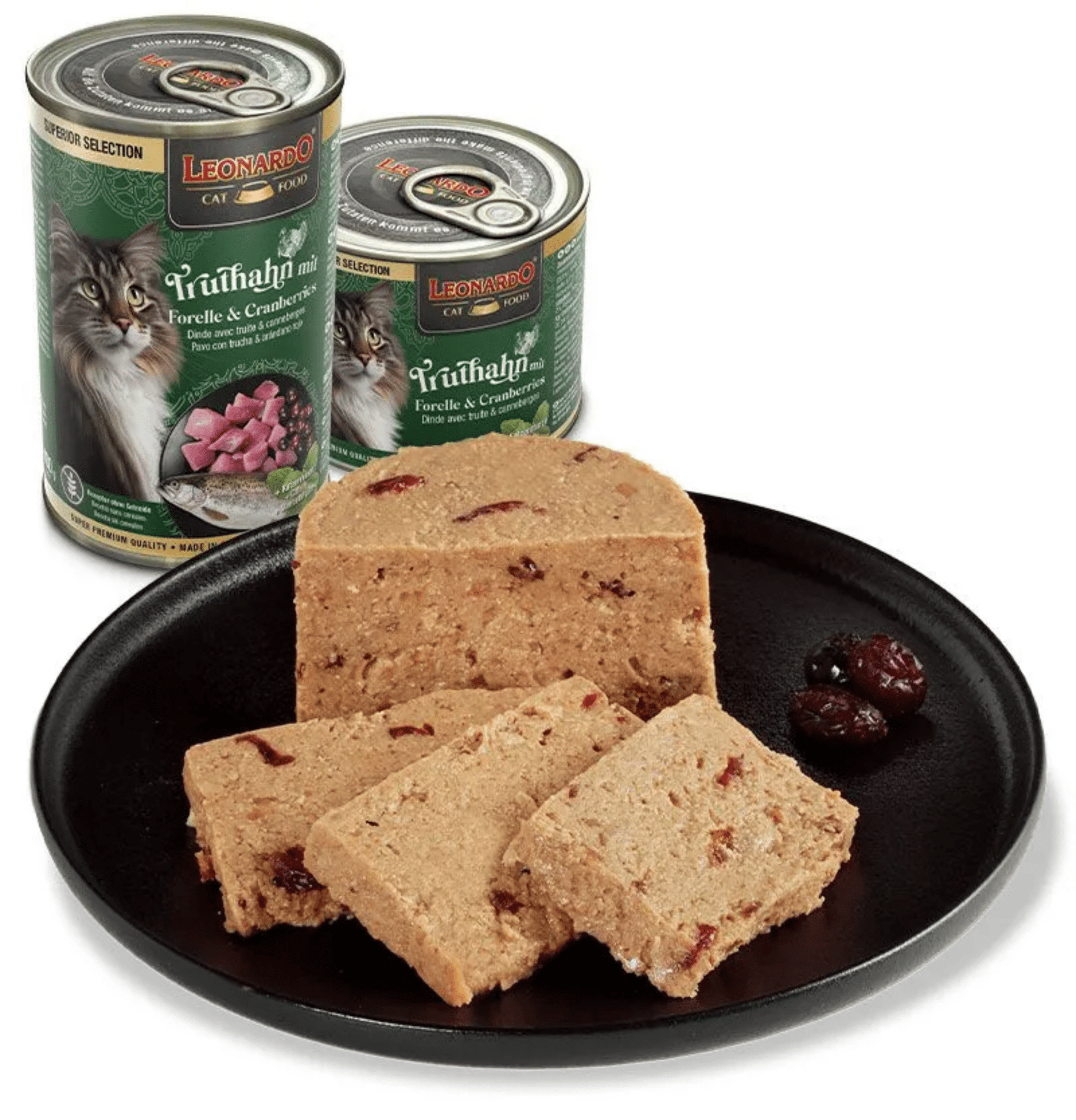 Leonardo & Belcando Cat Food | Superior Selection 臻選‧均衡營養罐 - 火雞鱒魚蔓越莓配方成貓罐頭 200g - SugarPet 寵甜