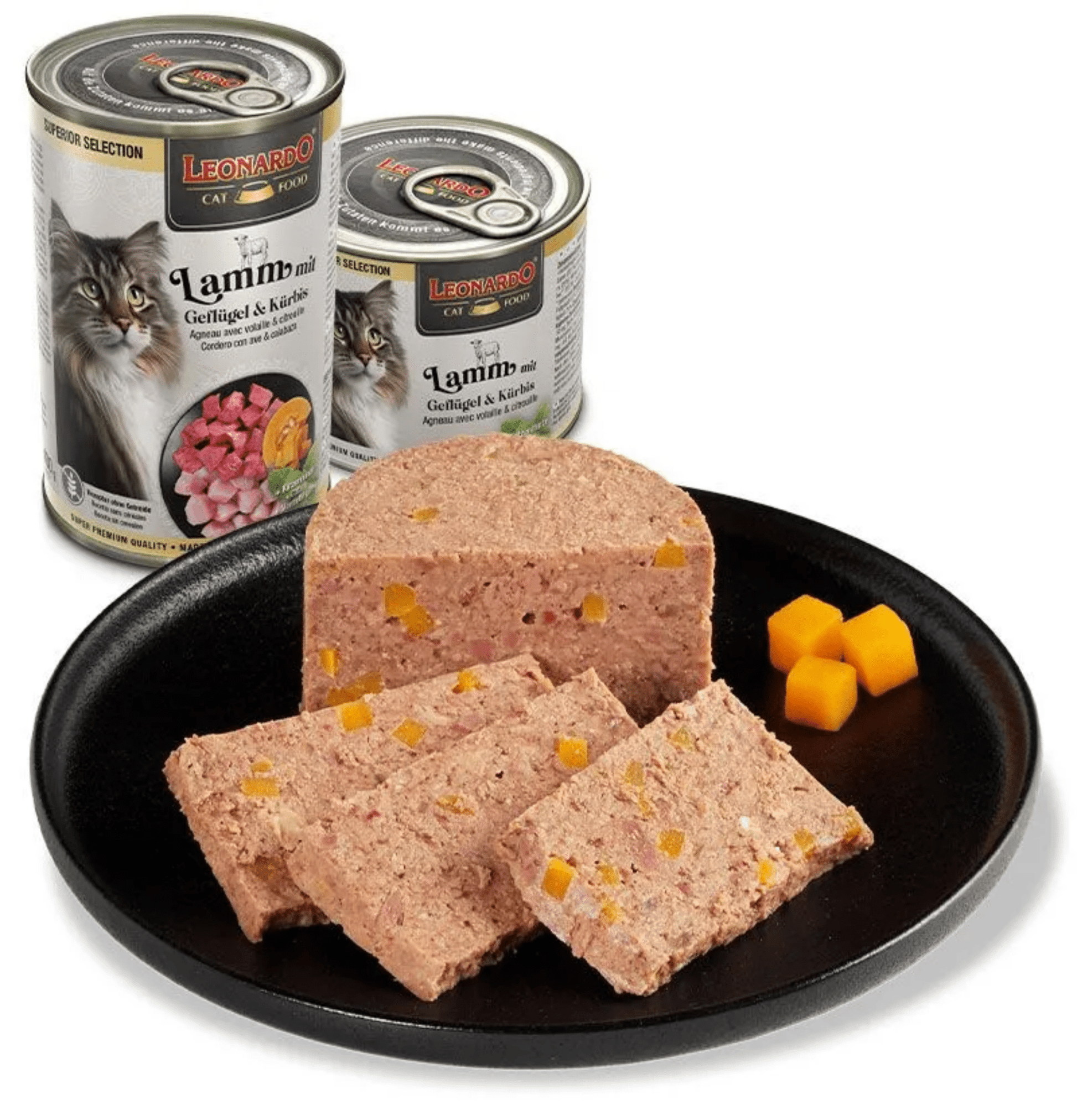 Leonardo & Belcando Cat Food | Superior Selection 臻選‧均衡營養罐 - 羊肉家禽南瓜配方成貓罐頭 200g - SugarPet 寵甜