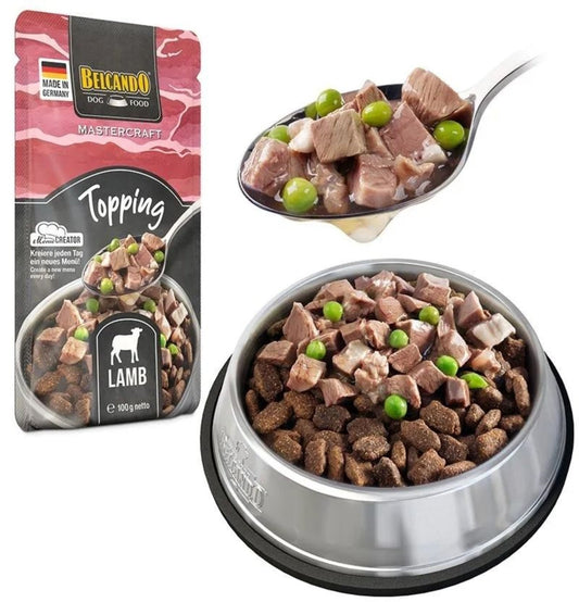 Leonardo & Belcando Dog Food | 無穀物羊肉豌豆鮮肉狗餐包 100g - SugarPet 寵甜