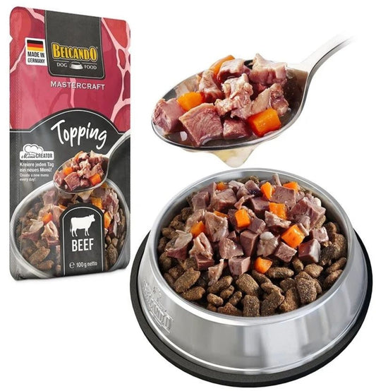 Leonardo & Belcando Dog Food | 無穀物牛肉配胡蘿蔔鮮肉狗餐包 100g - SugarPet 寵甜