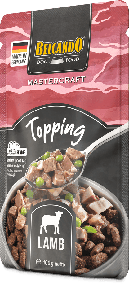 Leonardo & Belcando Dog Food | 無穀物羊肉豌豆鮮肉狗餐包 100g - SugarPet 寵甜