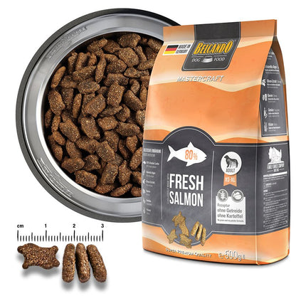 Leonardo & Belcando Dog Food | Mastercraft 無穀物成犬鮮肉系列三文魚狗乾糧 - SugarPet 寵甜