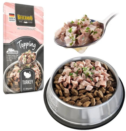 Leonardo & Belcando Dog Food | Mastercraft Toppings - 無穀物火雞配荷蘭芹鮮肉狗餐包 100g - SugarPet 寵甜