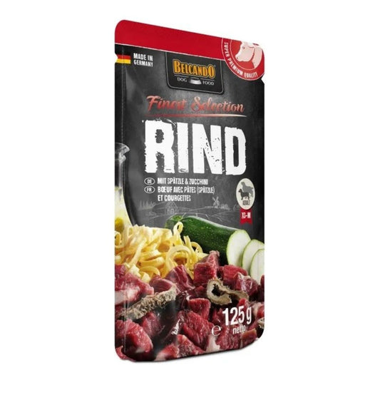 Leonardo & Belcando Dog Food | Moist Food- Finest Selection - 牛肉、麵筋&西葫蘆配方狗濕糧餐包 125g - SugarPet 寵甜