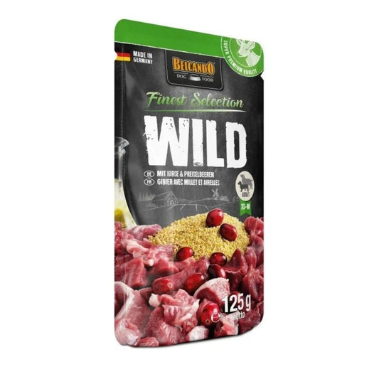 Leonardo & Belcando Dog Food | Moist Food- Finest Selection - 鹿肉、小米&越橘配方狗濕糧餐包 125g - SugarPet 寵甜