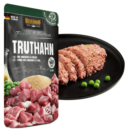 Leonardo & Belcando Dog Food | Moist Food- Finest Selection - 火雞肉、莧菜&豌豆配方狗濕糧餐包 125g - SugarPet 寵甜