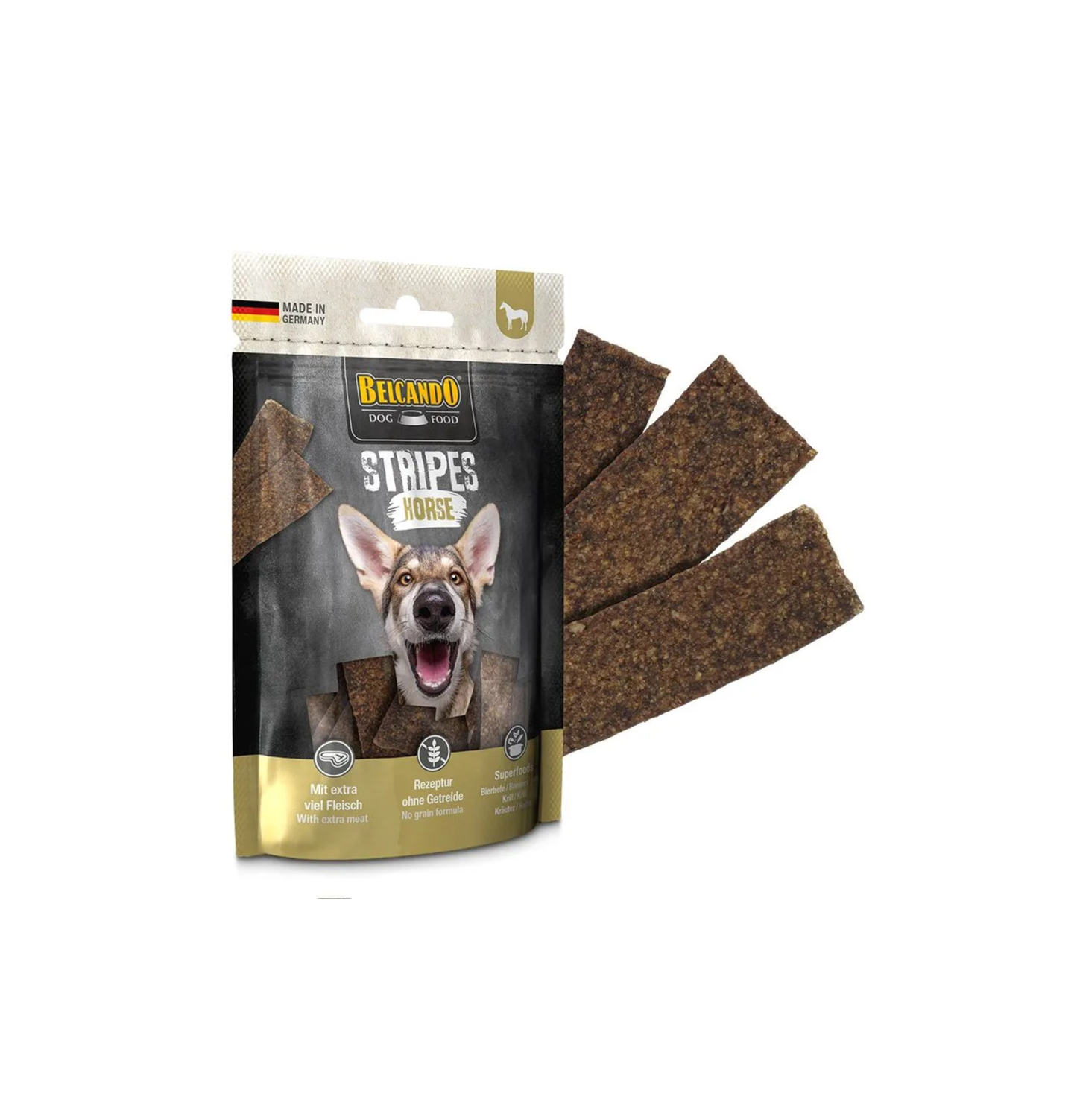 Leonardo & Belcando Dog Food | 溫和風乾零食肉條系列 70g - 馬肉